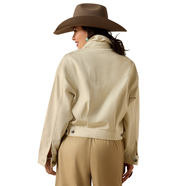Ariat Ladies Solar Cotton Sand Tan Buttoned Jacket 10071115