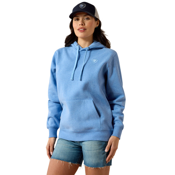Ariat Ladies Logo 2.0 Ultramarine Heather Hoodie 10071457