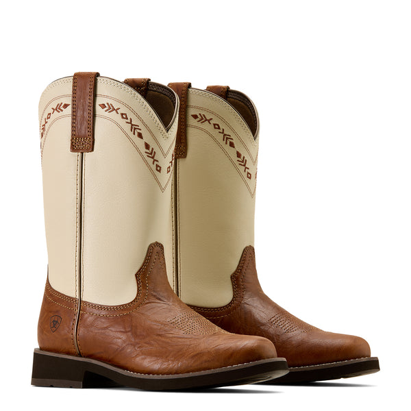 Ariat Ladies Kearny Beasty Brown Round Toe Western Boot 10074353