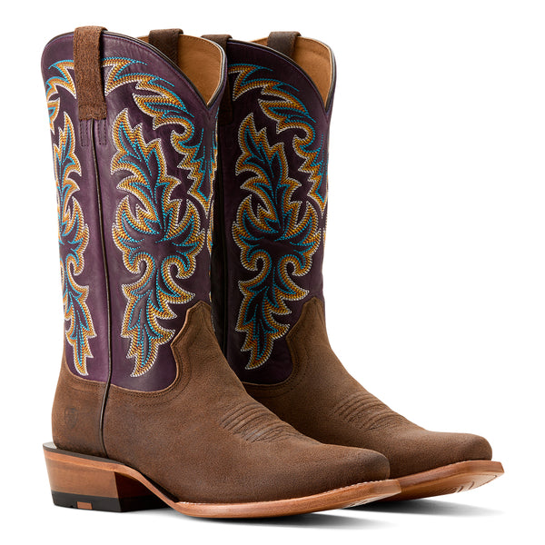 Ariat Men's Futurity Champ True Brown Roughout K Toe Western Boot 10053754