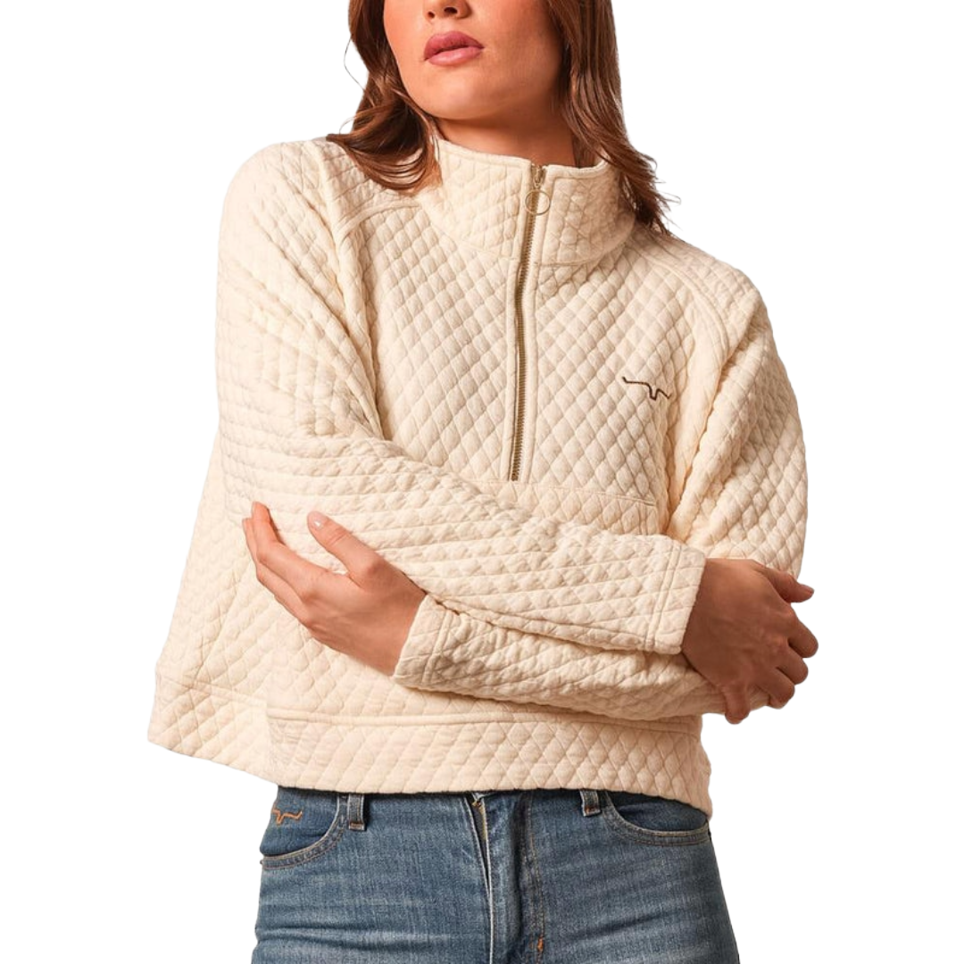 Kimes Ranch Ladies Rita Natural Quilted 1/2 Zip Pullover WSW0000021-BE006
