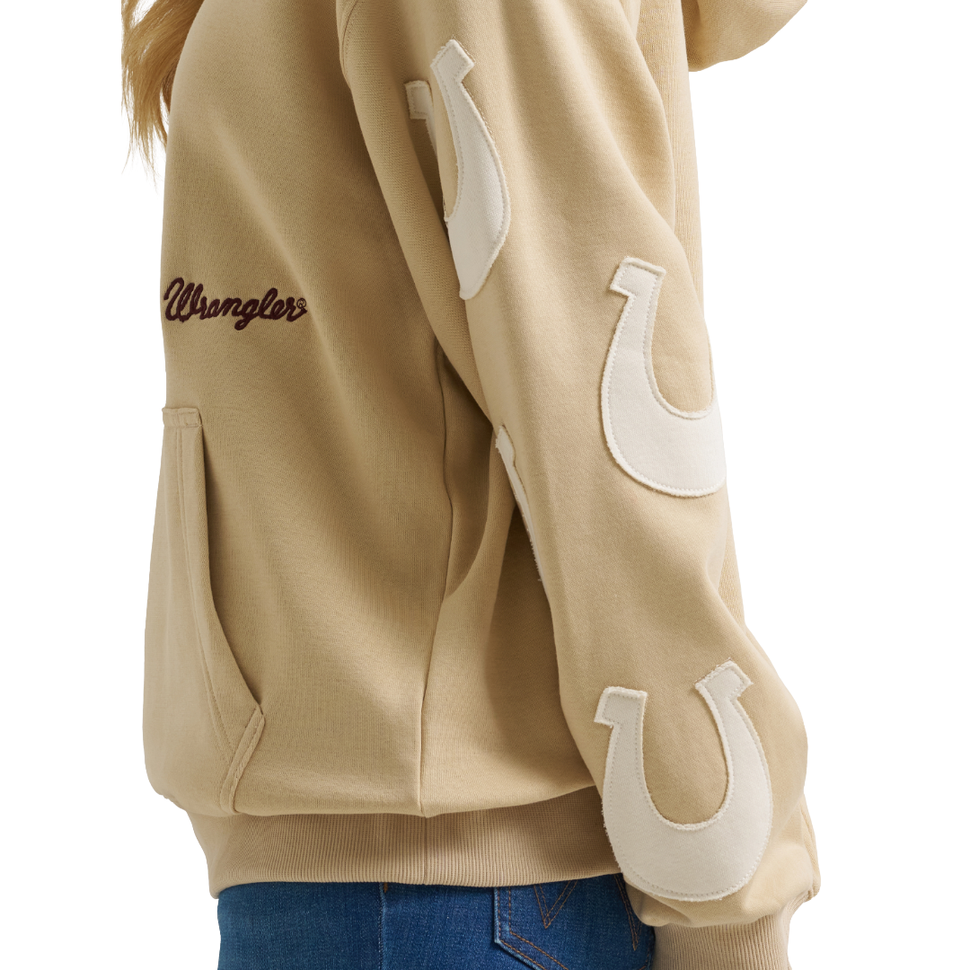 Wrangler Ladies Western Pebble Showoff Pullover Hoodie 112383983