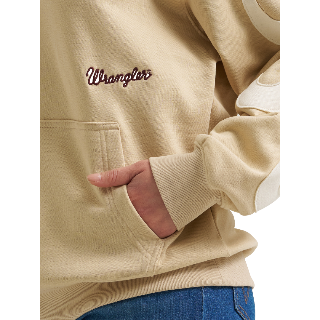 Wrangler Ladies Western Pebble Showoff Pullover Hoodie 112383983