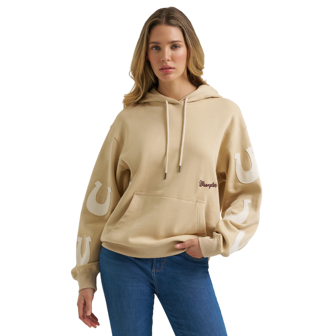 Wrangler Ladies Western Pebble Showoff Pullover Hoodie 112383983