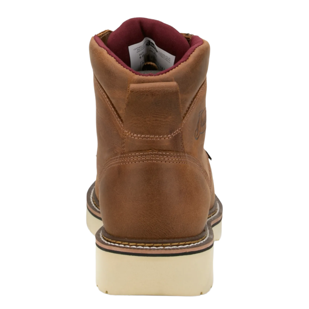 Justin Men's  Akron Homeland Brown Leather Work Boot HL263