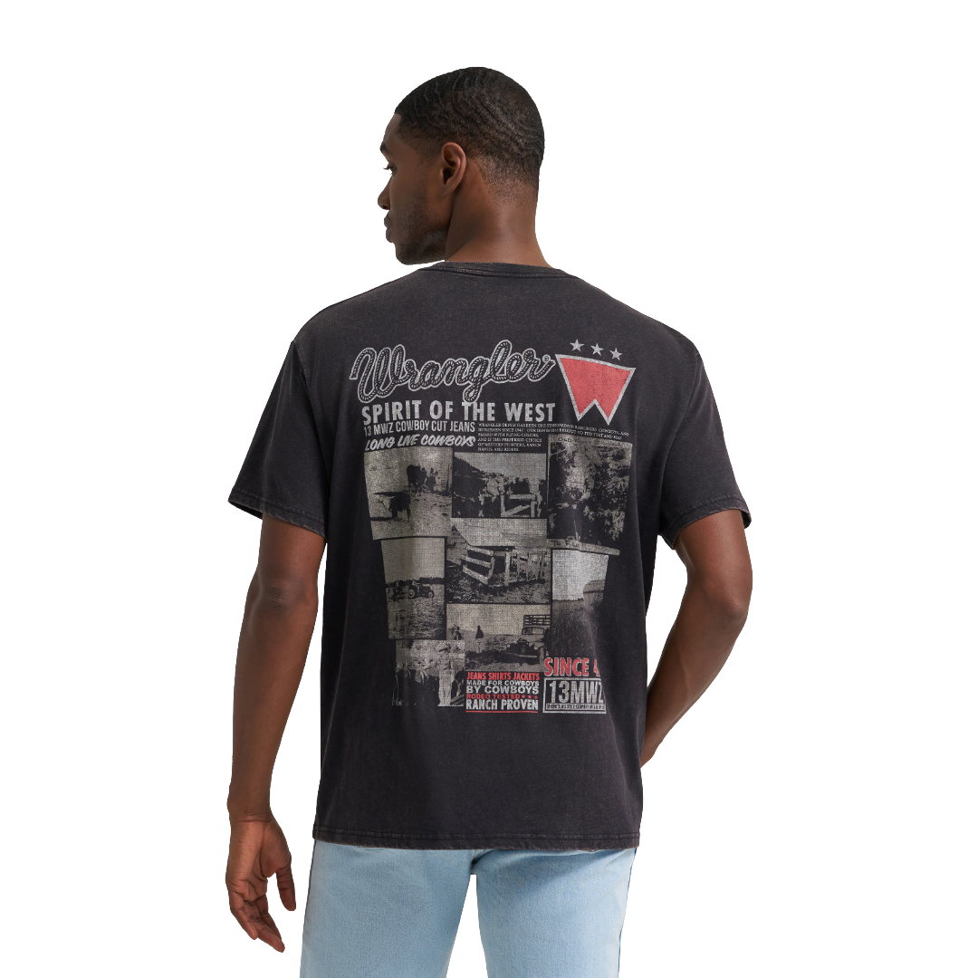 Wrangler Men's Black Beauty Vintage Fit Graphic T-Shirt 112383987