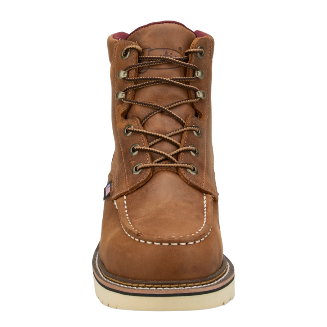 Justin Men's  Akron Homeland Brown Leather Work Boot HL263