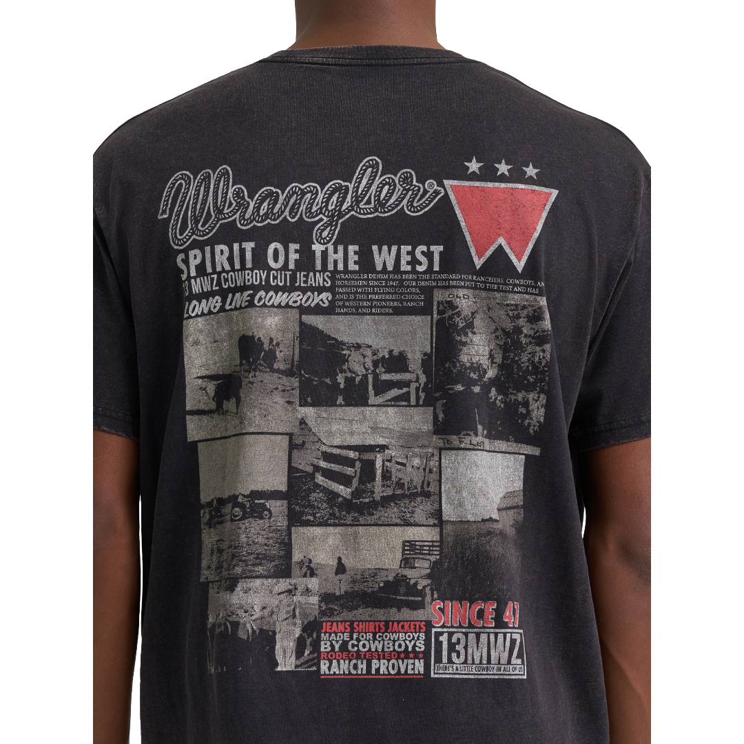 Wrangler Men's Black Beauty Vintage Fit Graphic T-Shirt 112383987