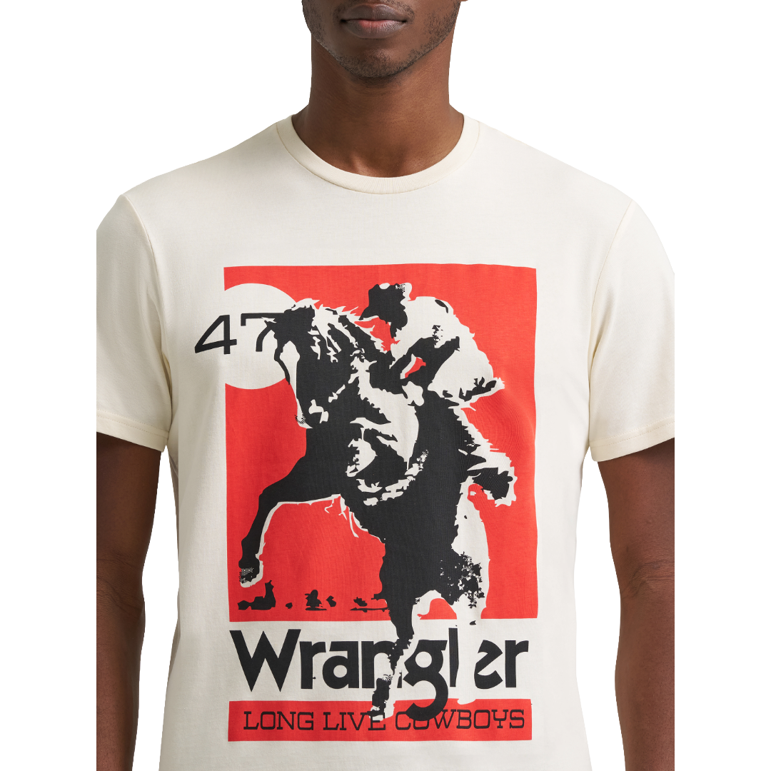 Wrangler Men's Antique White Logo Graphic T-Shirt 112383926