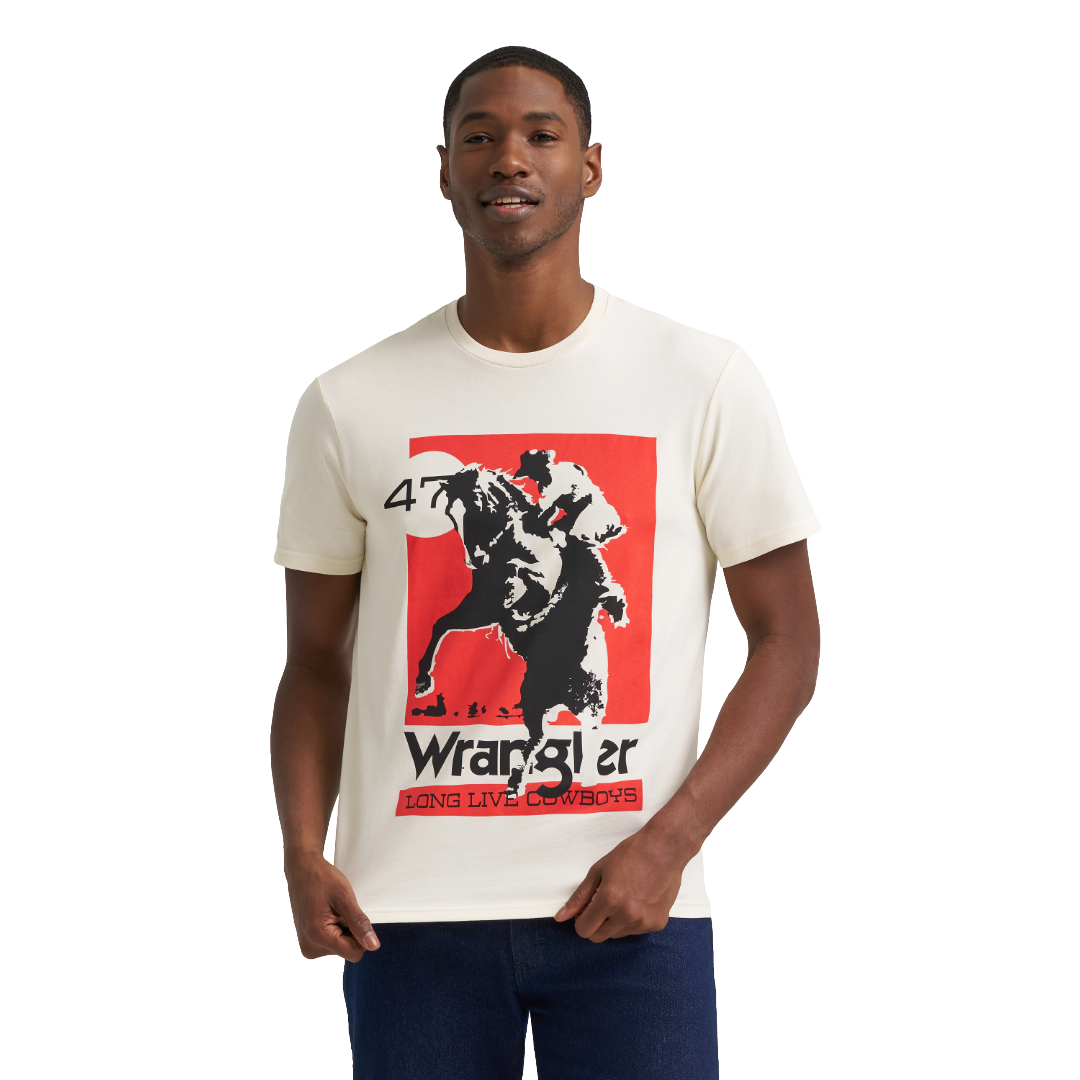Wrangler Men's Antique White Logo Graphic T-Shirt 112383926