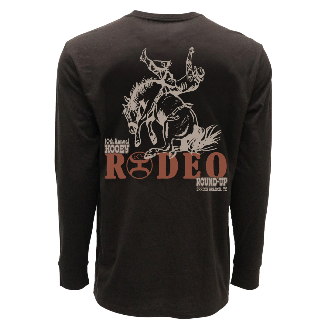 Hooey Men's Rodeo Round Up Dark Brown T-Shirt HT2609DKBR