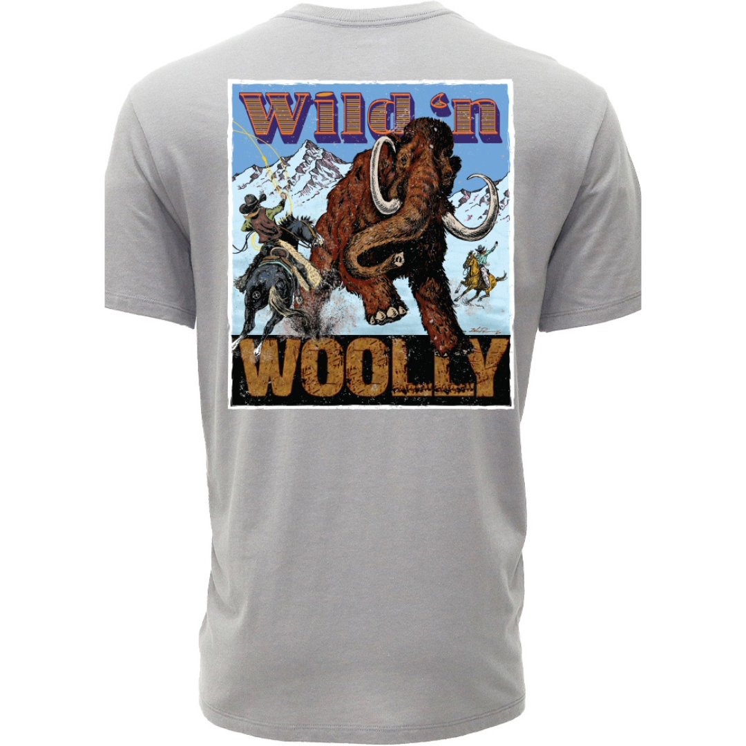 Hooey Men's Wild 'n Woolly Grey Graphic T-Shirt HT2738GY