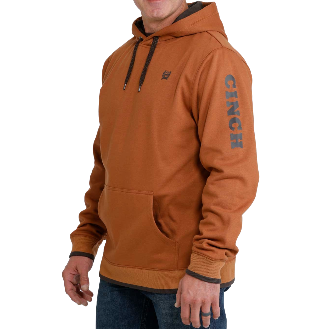 Cinch Men's Brown Logo Branding Hoodie MWK1206037