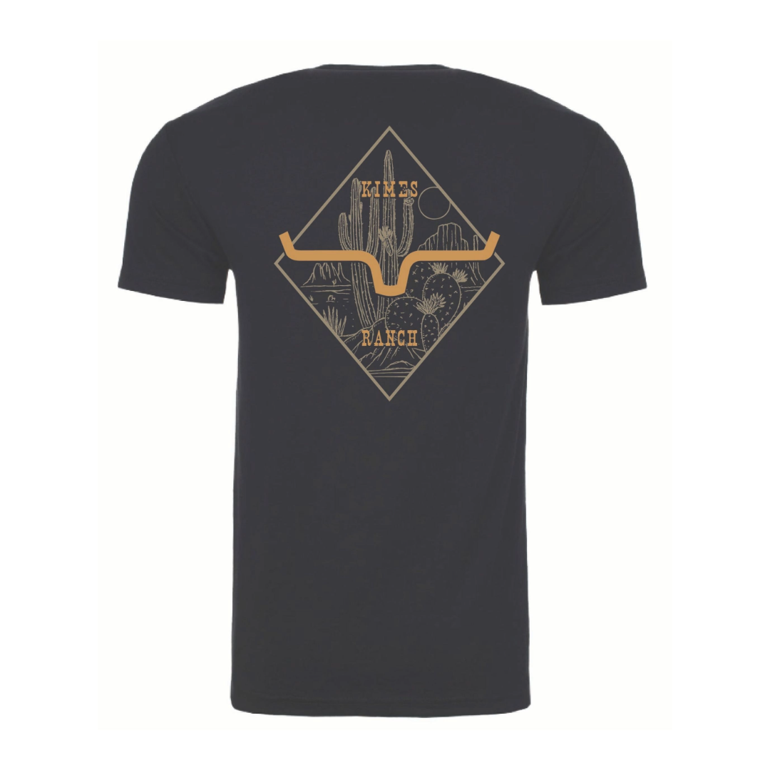 Kimes Ranch Men's Saguaro Shield Black T-Shirt MSH0000258-BK001