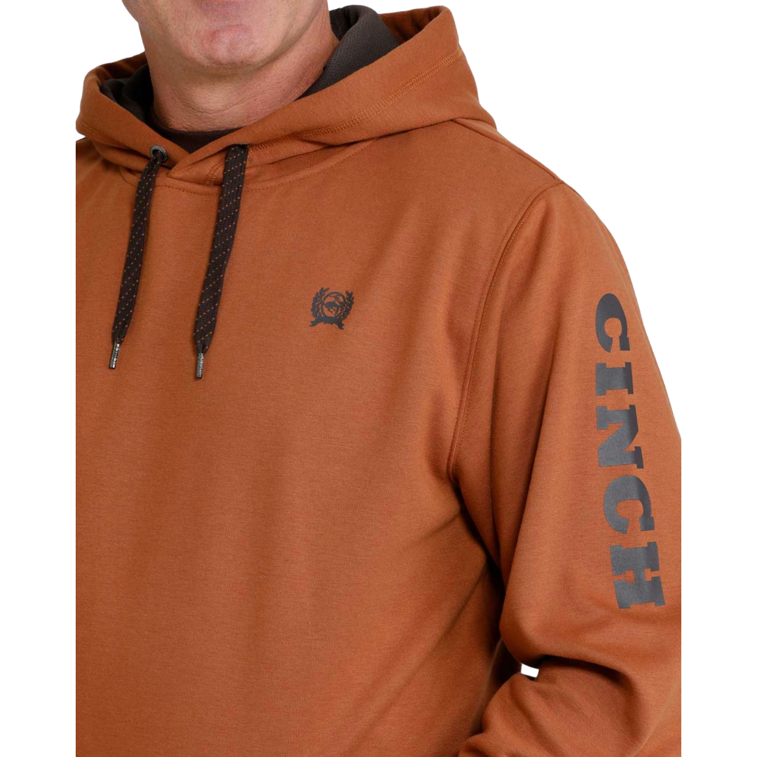 Cinch Men's Brown Logo Branding Hoodie MWK1206037