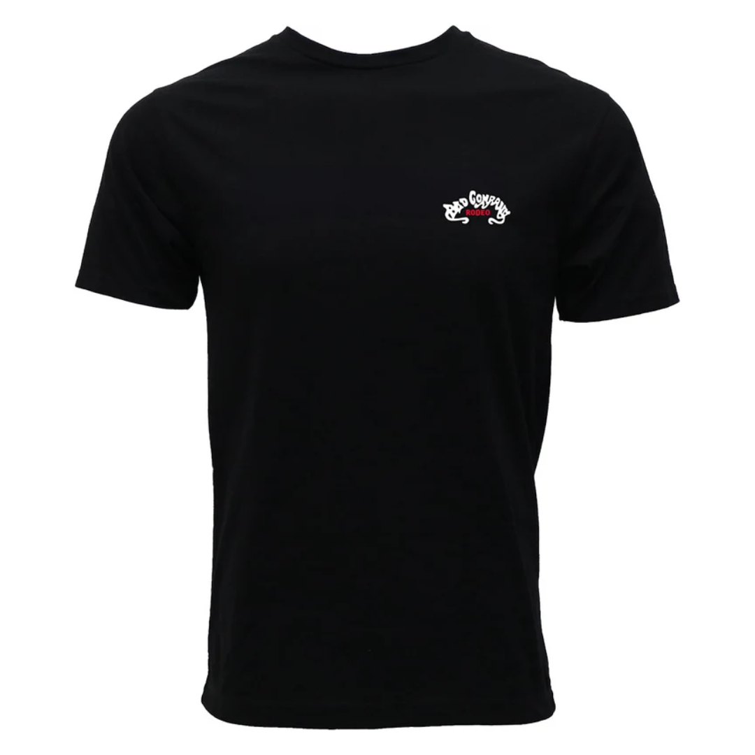 Hooey Men's Bad Company Black & Red Reactive Dye Graphic T-Shirt HT1831BK