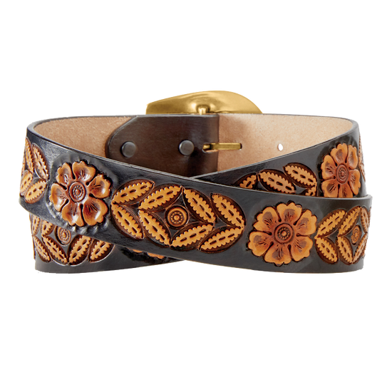 Justin Ladies Sienna Rae Brown Leather Belt C21544