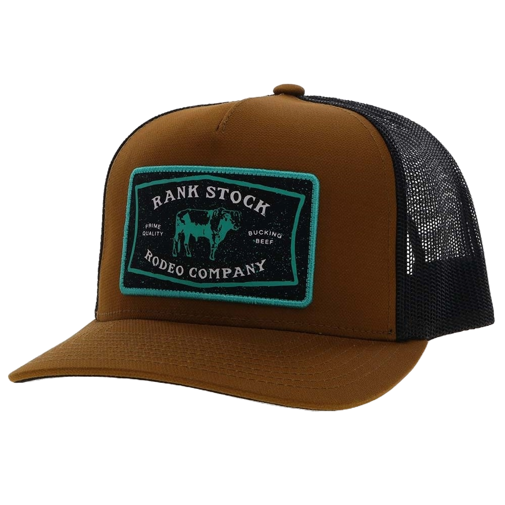 Hooey Rank Stock Brown & Black Trucker Cap 2361T-BRBK