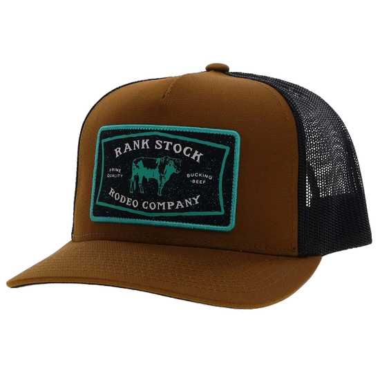 Hooey Rank Stock Brown & Black Trucker Cap 2361T-BRBK