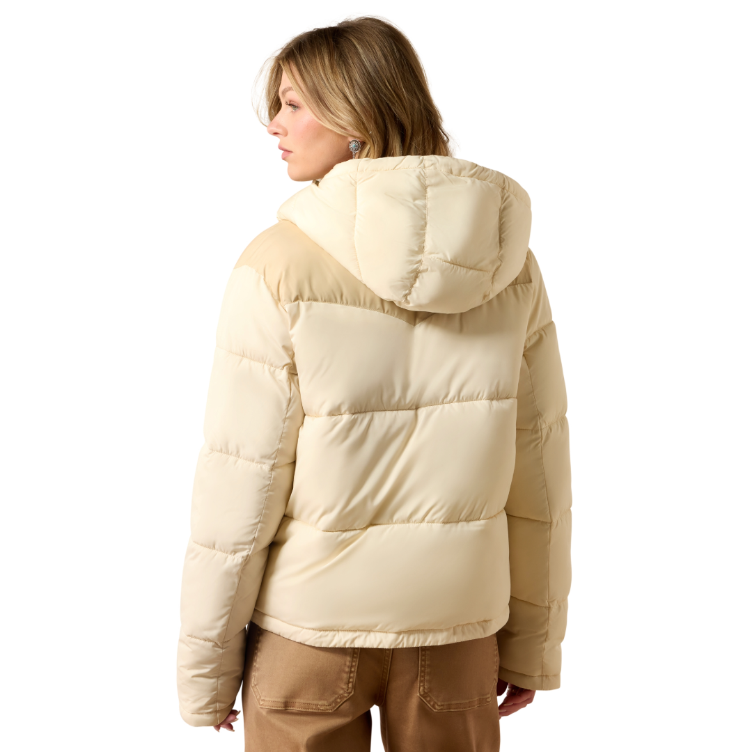 Ariat Ladies Frontier Parchment Irish Cream Puffer Jacket 10079305