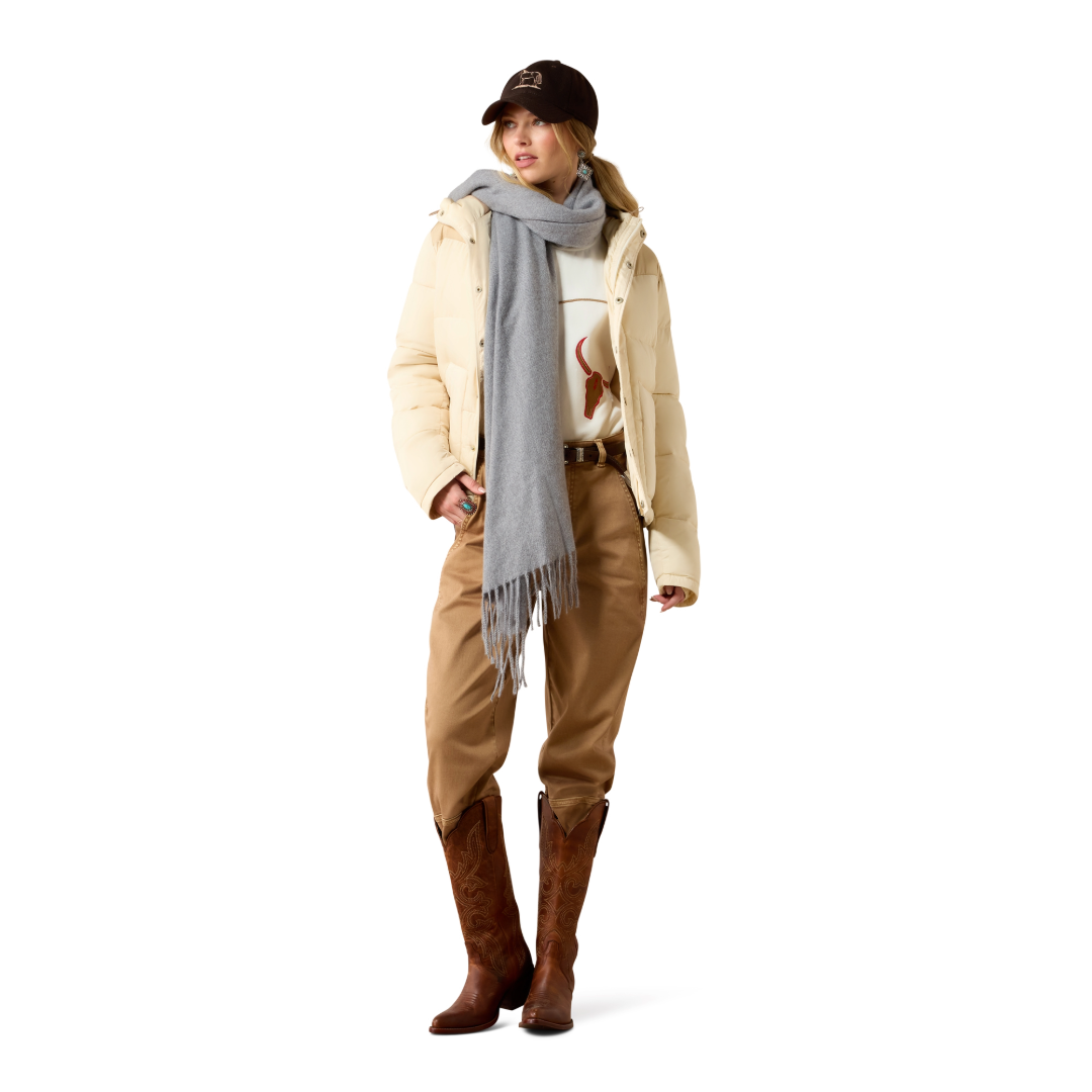 Ariat Ladies Frontier Parchment Irish Cream Puffer Jacket 10079305