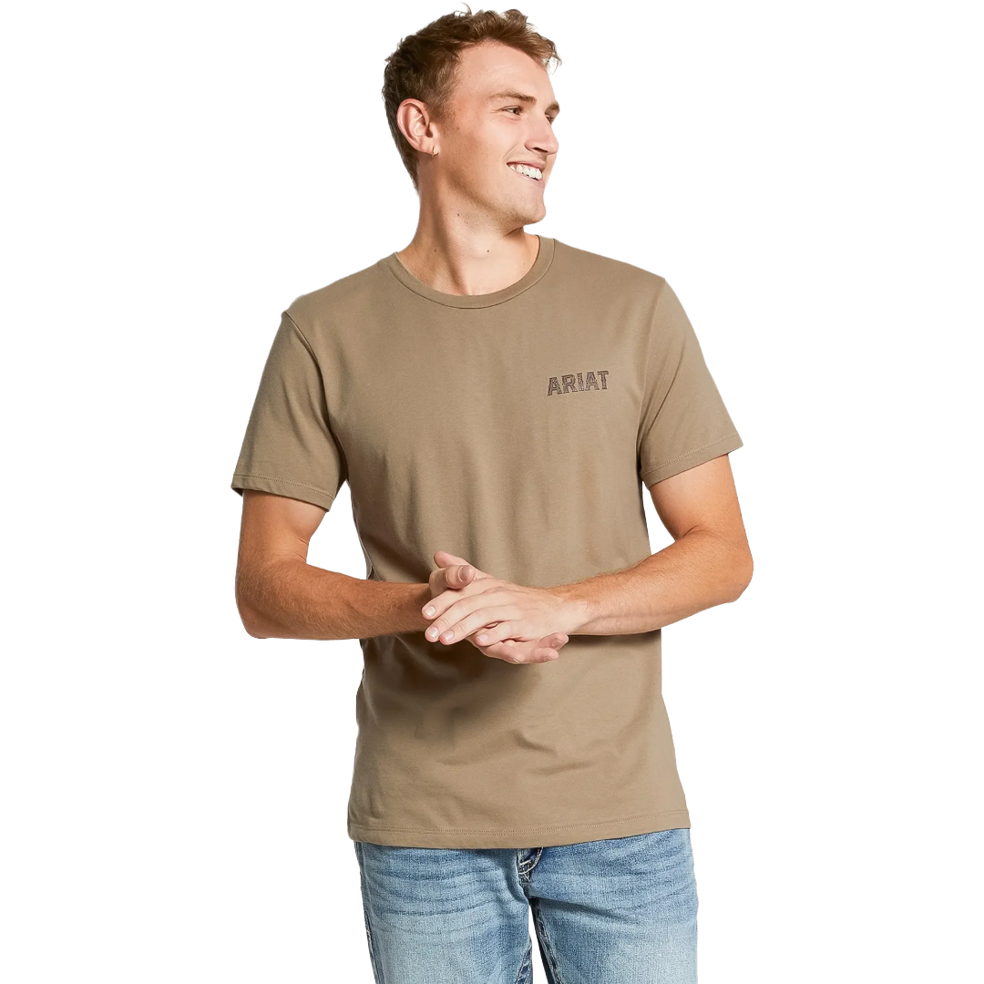 Ariat Men's Steer Lockup Fallen Rock T-Shirt 10082622