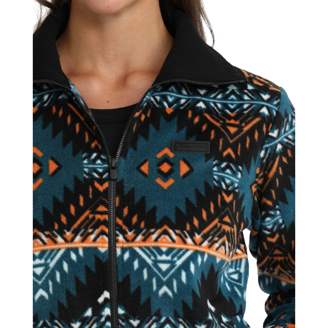 Cinch Ladies Black Southwest Aztec Sweater Jacket MAJ9919002