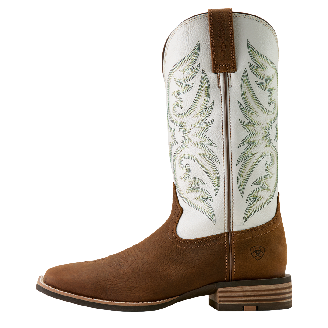 Ariat Men's Ricochet Mustang Brown Wide Square Toe Western Boot 10063922