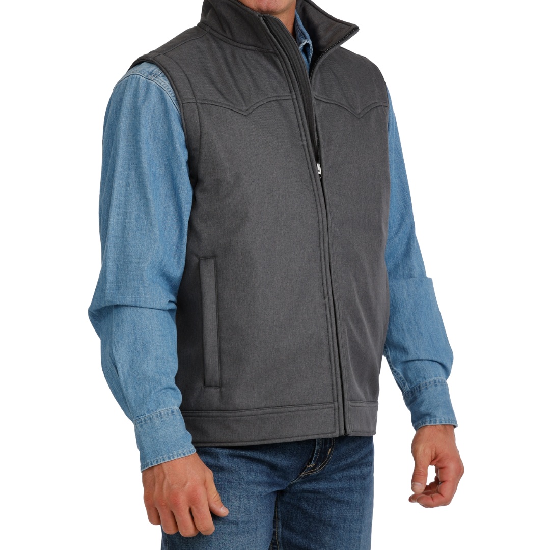Cinch Men's Charcoal Concealed Carry Bonded Vest MWV1592006