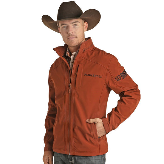 Powder River By Panhandle® Men's Softshell Rust Jacket PRMO92RZYC-90