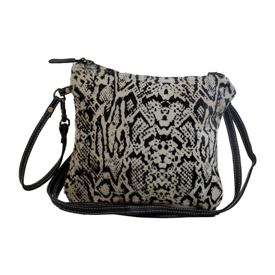 Myra Bag Fun Loving Snake Print Cowhide Crossbody Bag S-2921
