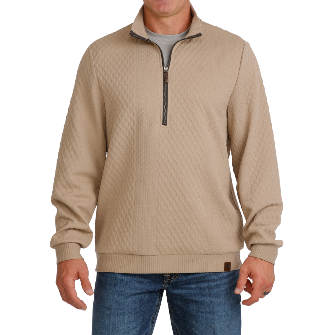 Cinch Men's Stone 1/2 Zip Cable Knit Pullover MWK1957001