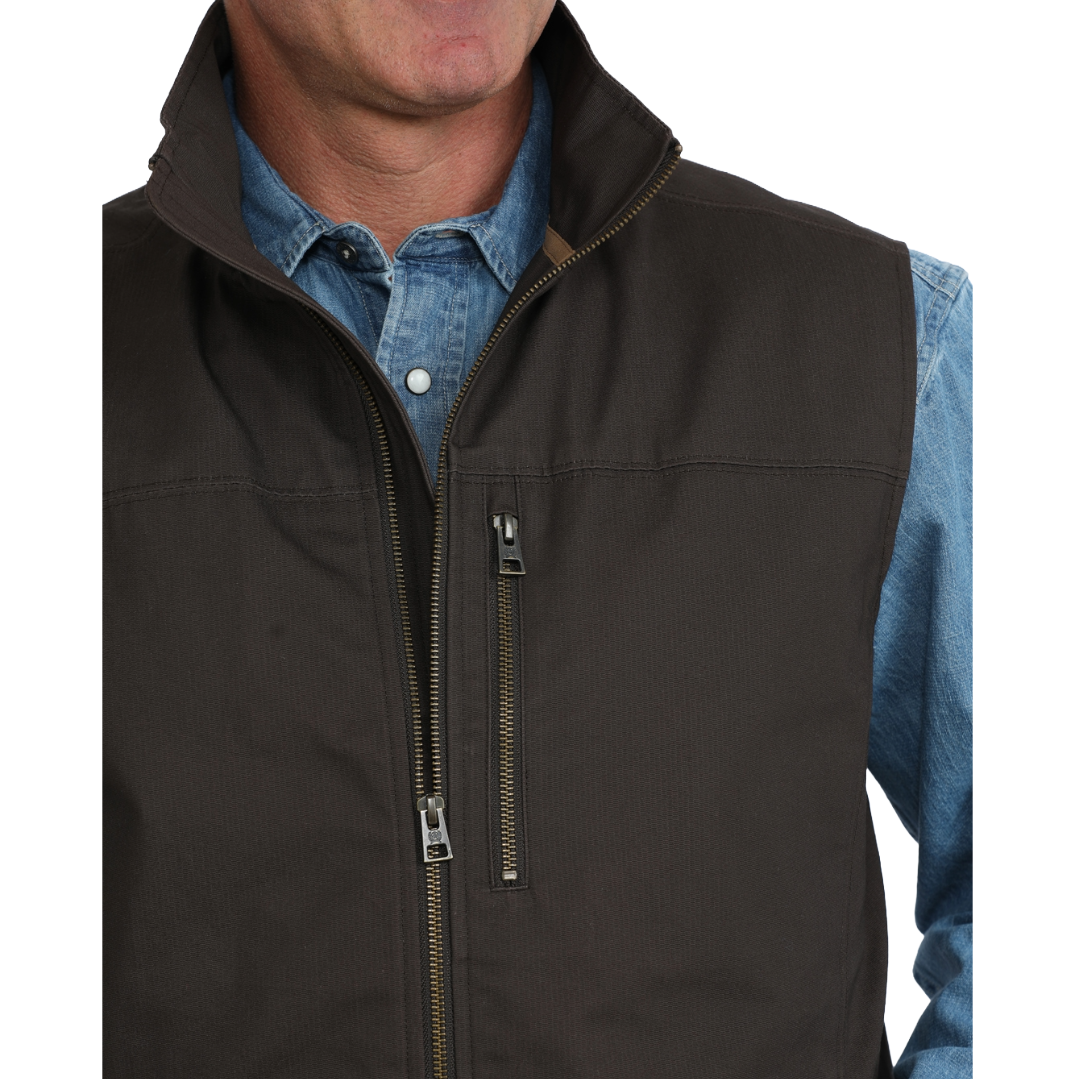 Cinch Men's Brown Concealed Carry Canvas Vest MWV1942001