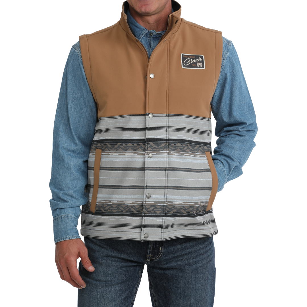 Cinch Men's Multi Western Stripe Bonded Vest MWV1950001