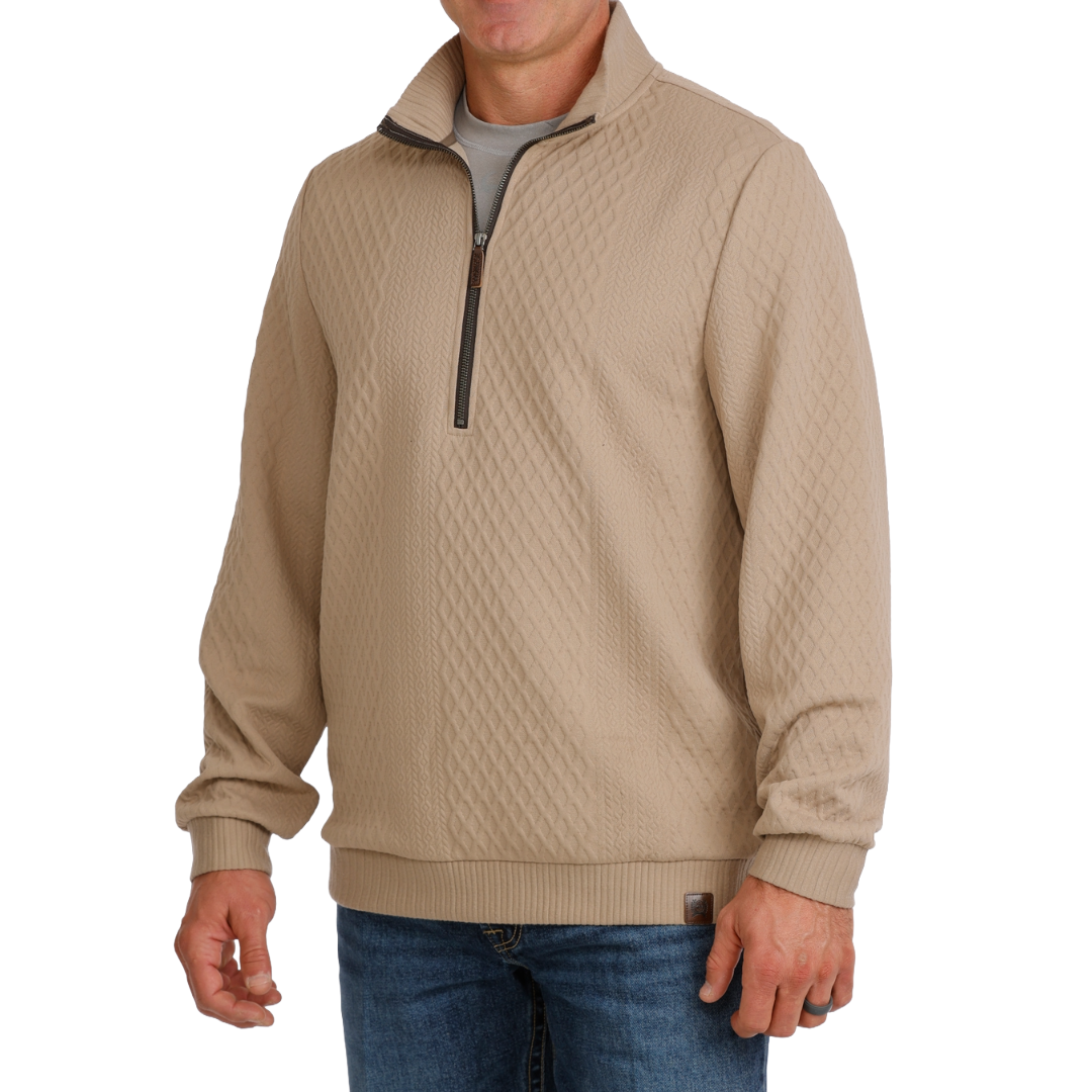 Cinch Men's Stone 1/2 Zip Cable Knit Pullover MWK1957001
