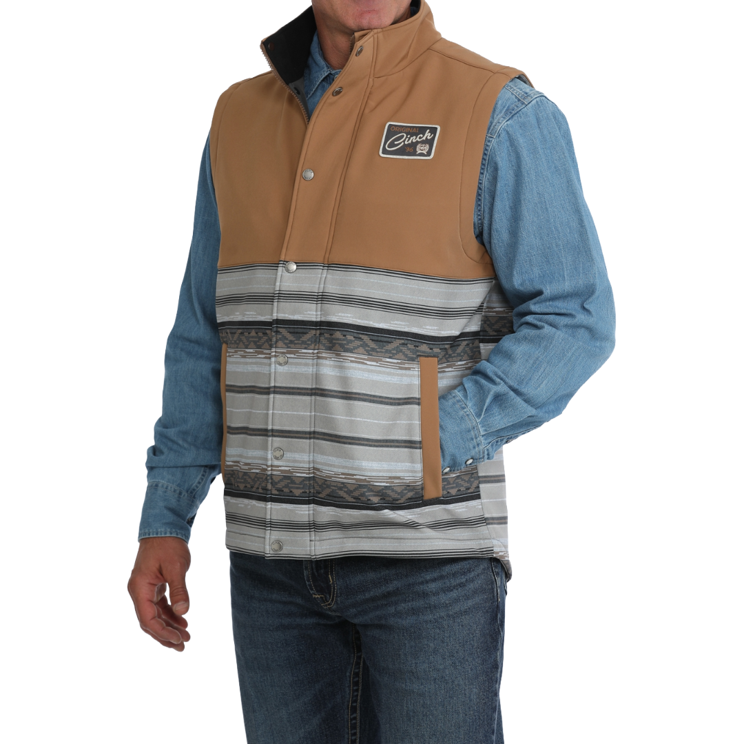 Cinch Men's Multi Western Stripe Bonded Vest MWV1950001