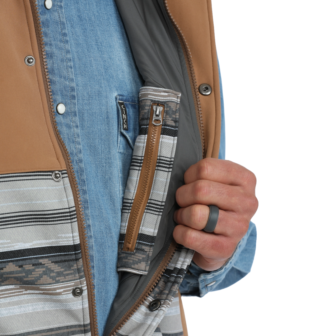Cinch Men's Multi Western Stripe Bonded Vest MWV1950001
