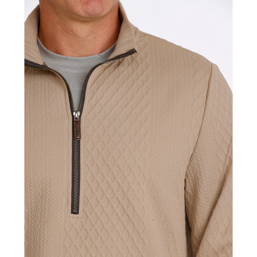 Cinch Men's Stone 1/2 Zip Cable Knit Pullover MWK1957001