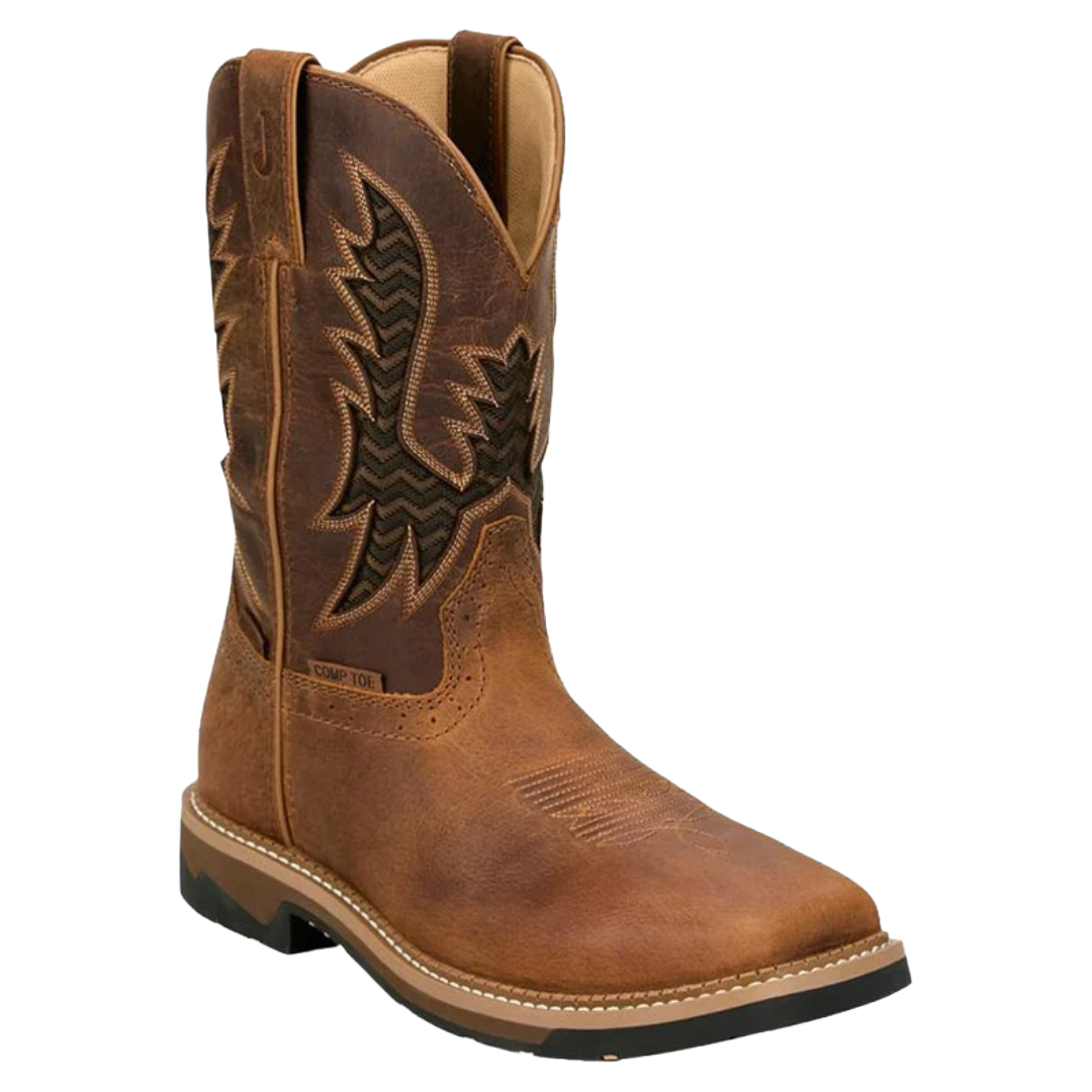 Justin Men's Bolt Brown Composite Toe Work Boot SE4130