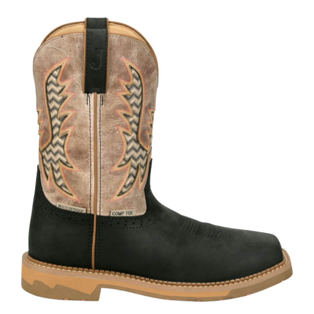 Justin Men's Bolt Black Composite Toe Work Boot SE4135
