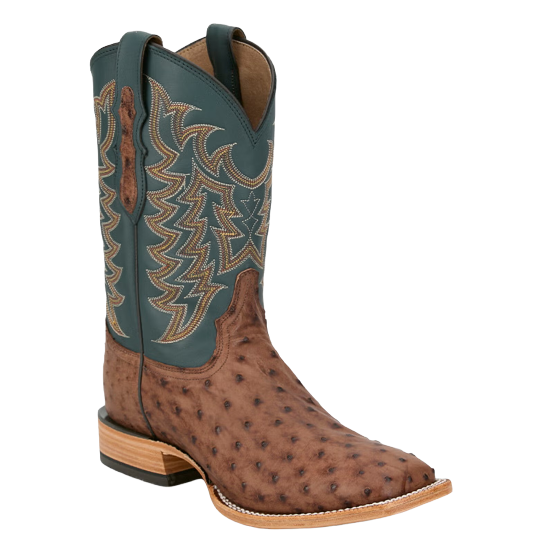 Tony Lama Men's Juan 11" Full Quill Ostrich Western Boot HE6275