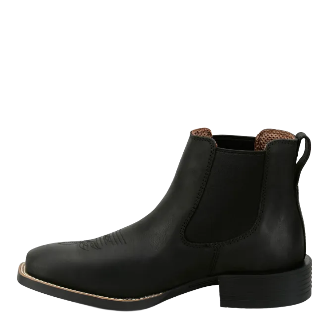 Justin Men's Norman Black Leather Square Toe Boot SE3491