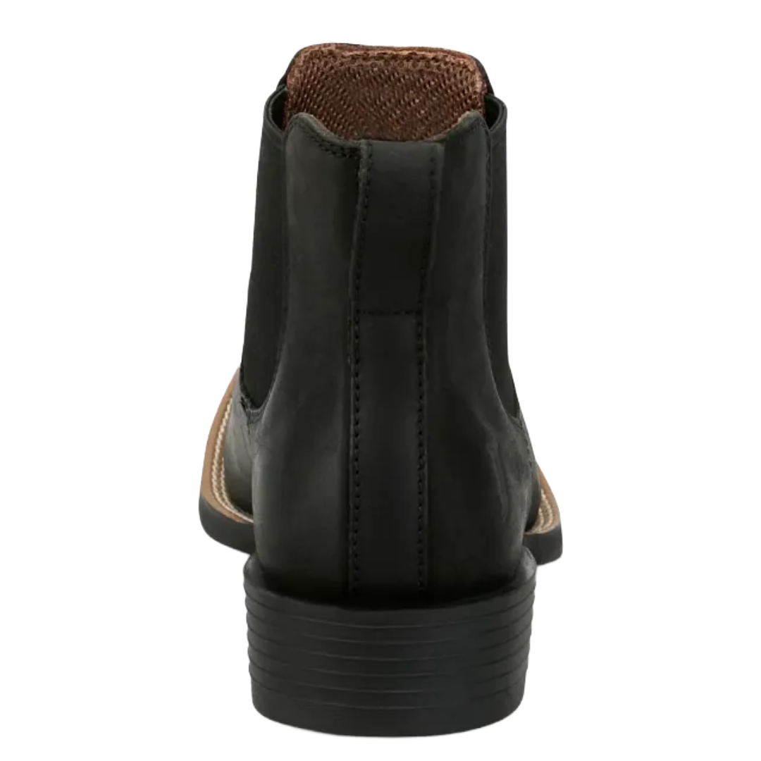 Justin Men's Norman Black Leather Square Toe Boot SE3491