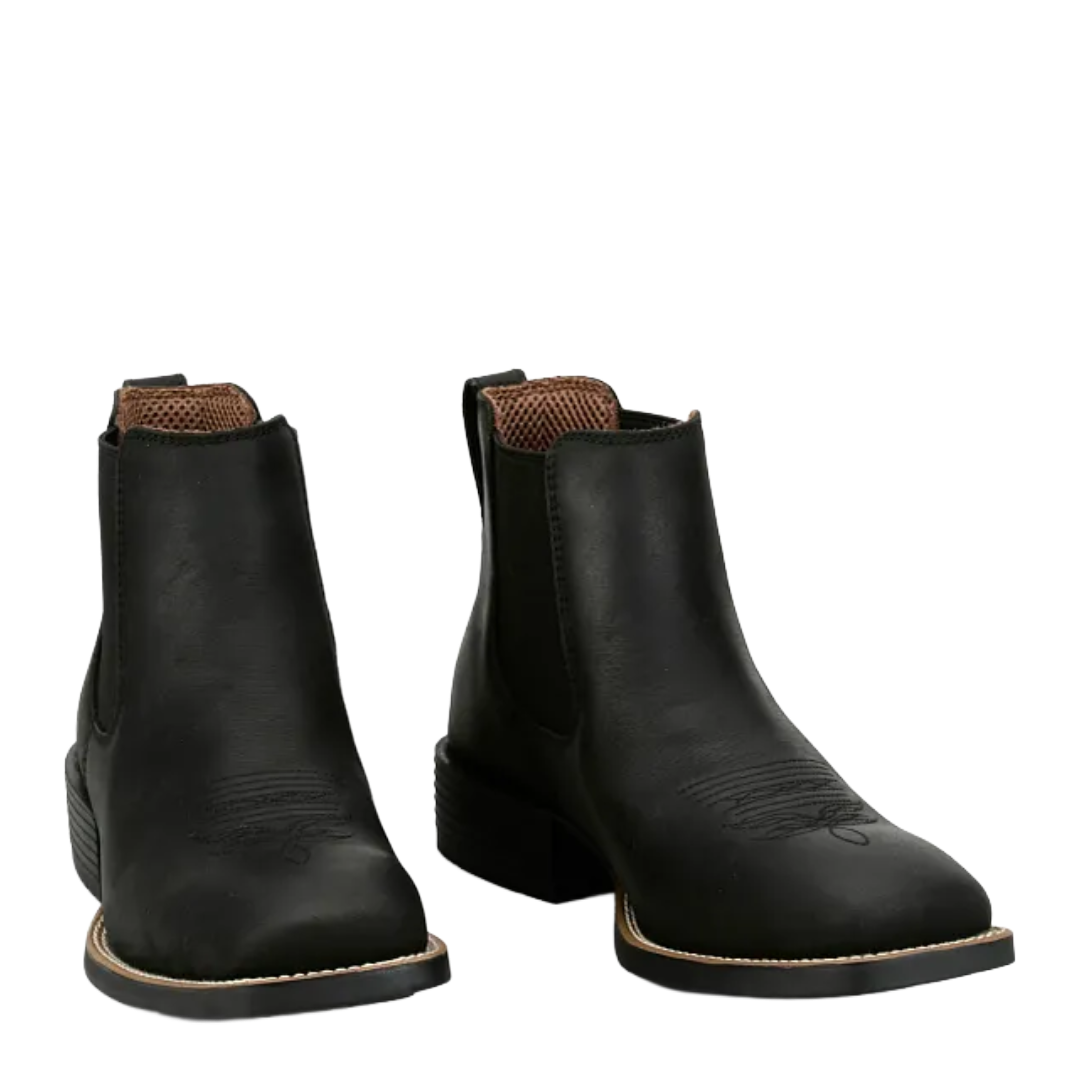 Justin Men's Norman Black Leather Square Toe Boot SE3491