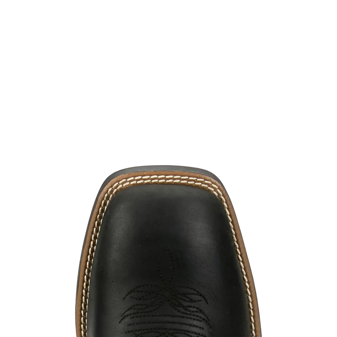 Justin Men's Norman Black Leather Square Toe Boot SE3491