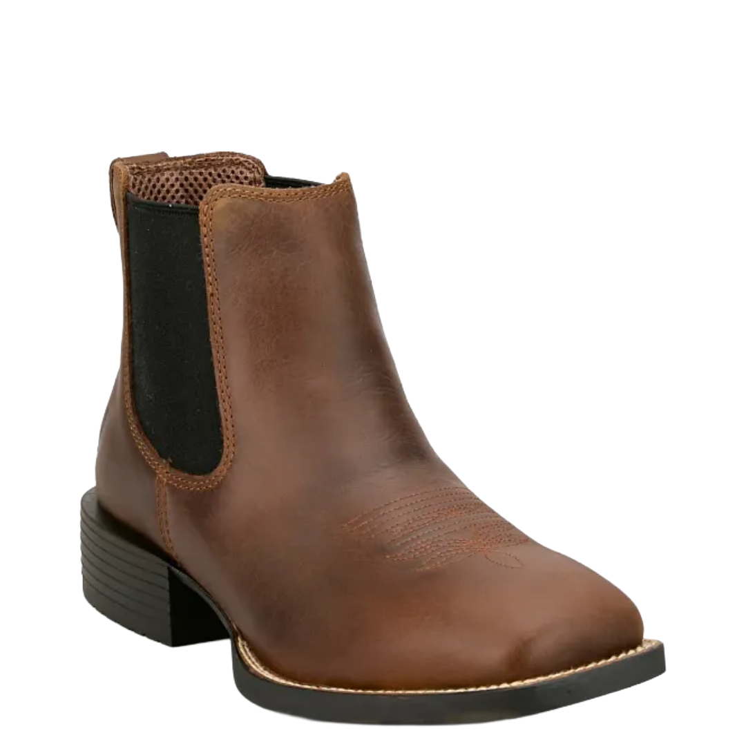 Justin Men's Norman Brown Leather Square Toe Boot SE3490