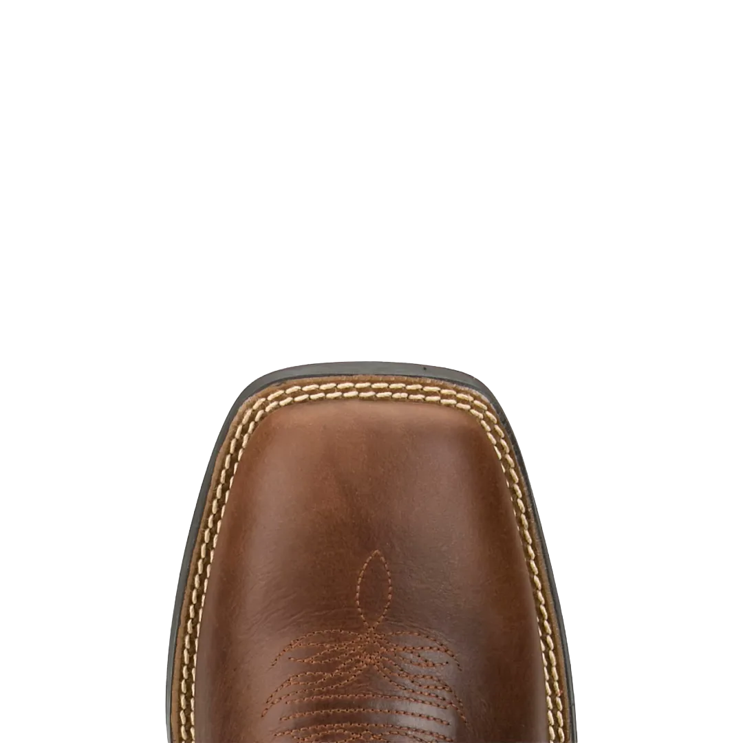 Justin Men's Norman Brown Leather Square Toe Boot SE3490