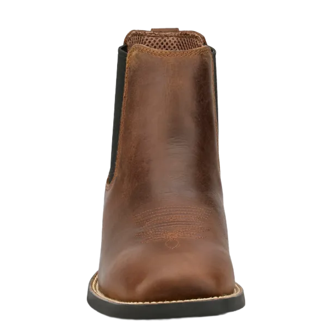 Justin Men's Norman Brown Leather Square Toe Boot SE3490
