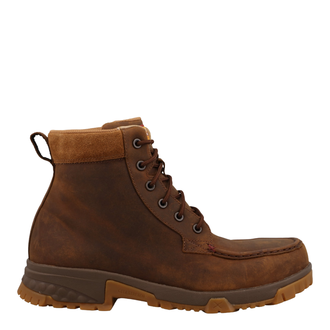 Twisted X Men's Oiled Saddle & Tan Suede 6" Work Boot MXCN013