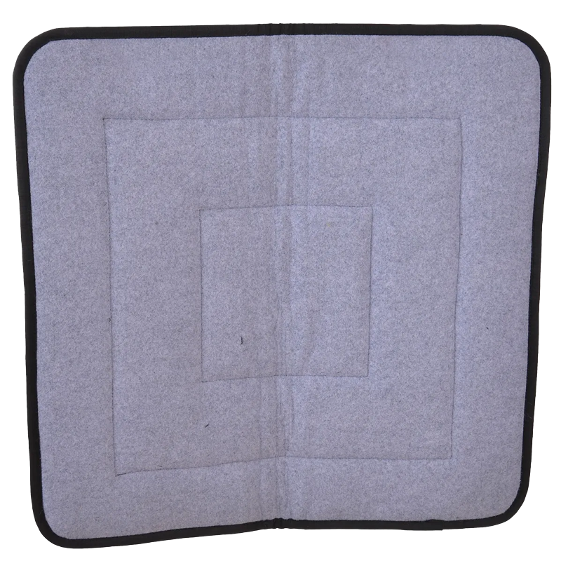 Diamond R Square Felt Woven Top Pad Cream 32" x 32"